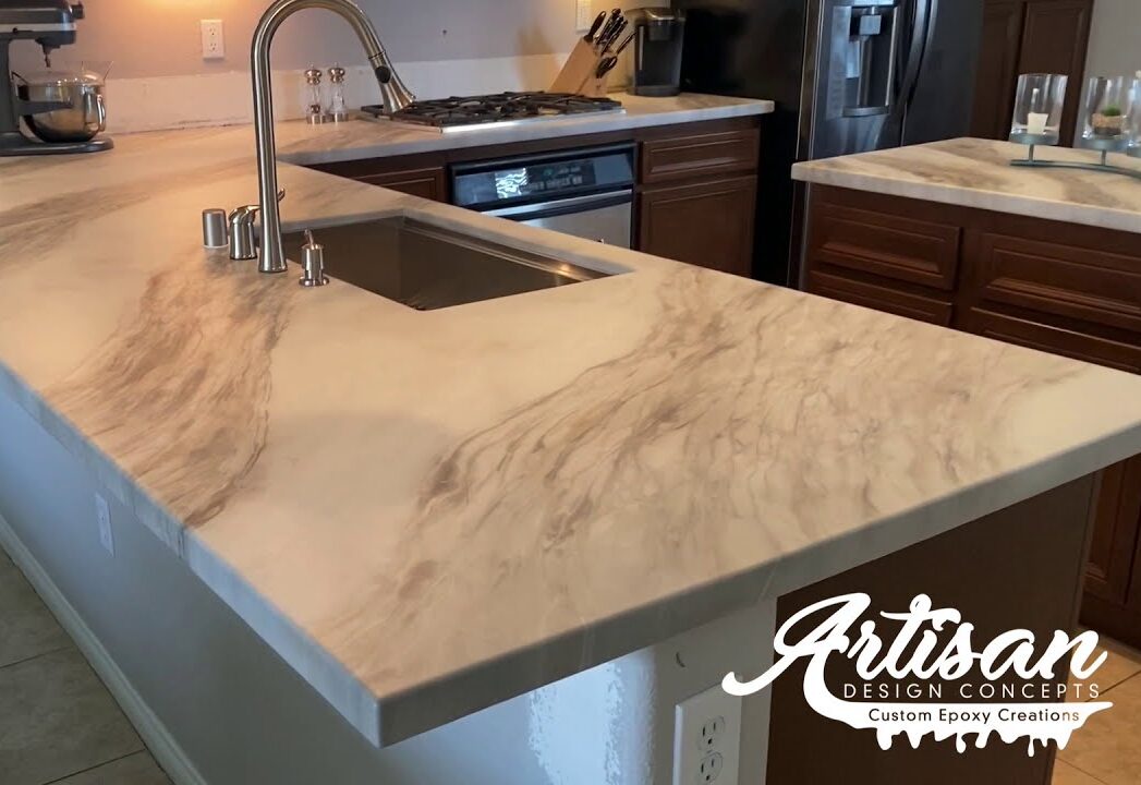 Fantasy Marble Epoxy Kitchen Countertops: A Dreamy, Durable Finish