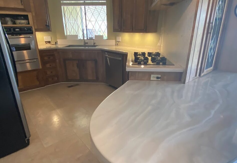 Elegant Epoxy Countertop Installation: Simple Design, Sparkling Results