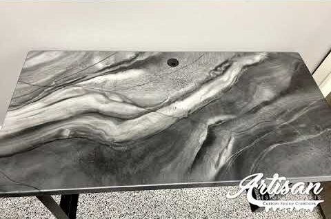 Exotic Pour Epoxy Desk: Learning Looks Better Here