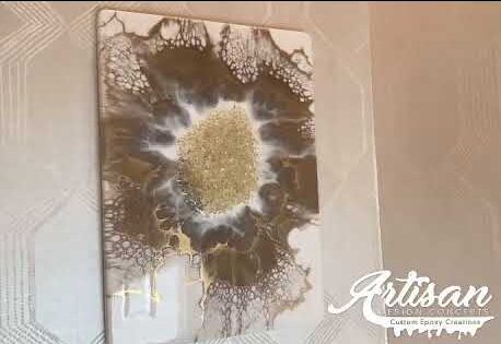 Custom Epoxy Flower Wall Art | A Luxe Holiday Gift to Herself