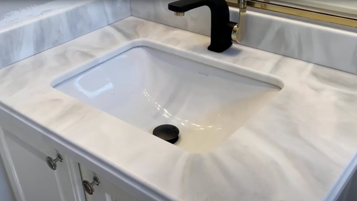 Subtle and Elegant Epoxy Kitchen & Bathroom Countertops