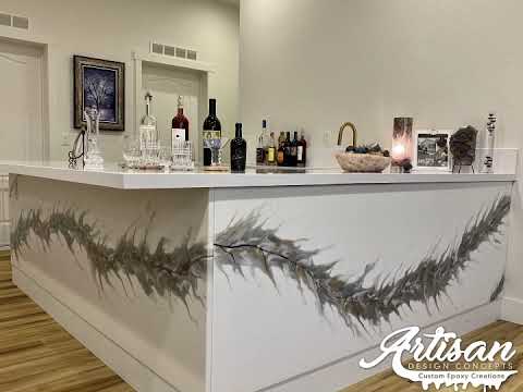 Custom epoxy art-wall panels