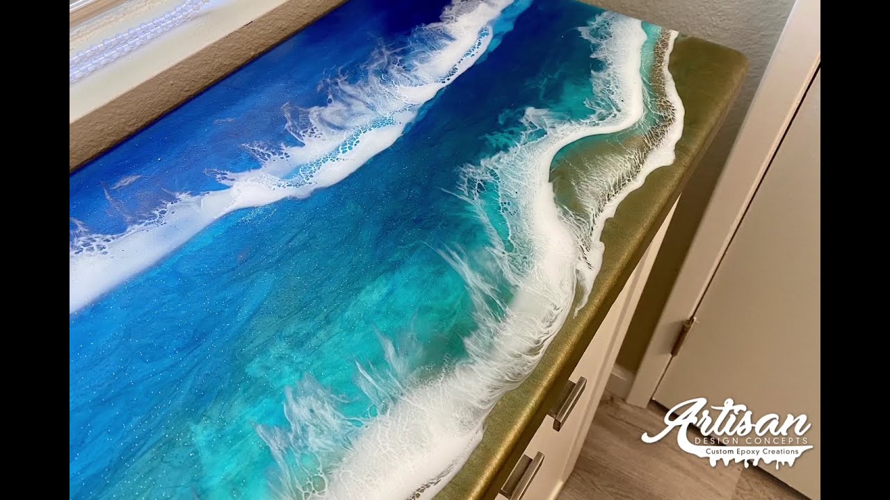 Epoxy Beach Bathroom Vanity: Bring Your Happy Place Home