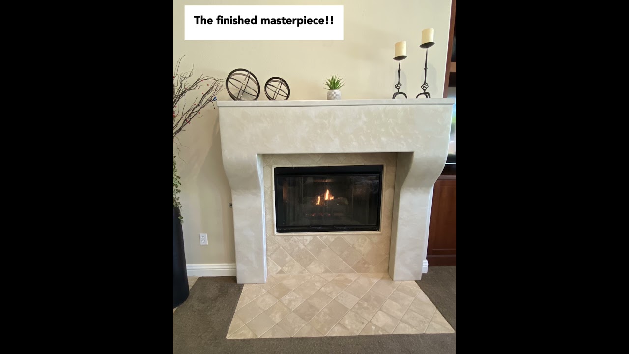The Most Innovative Epoxy Fireplace & Mantel | Seamless Curves & Creative Engineering