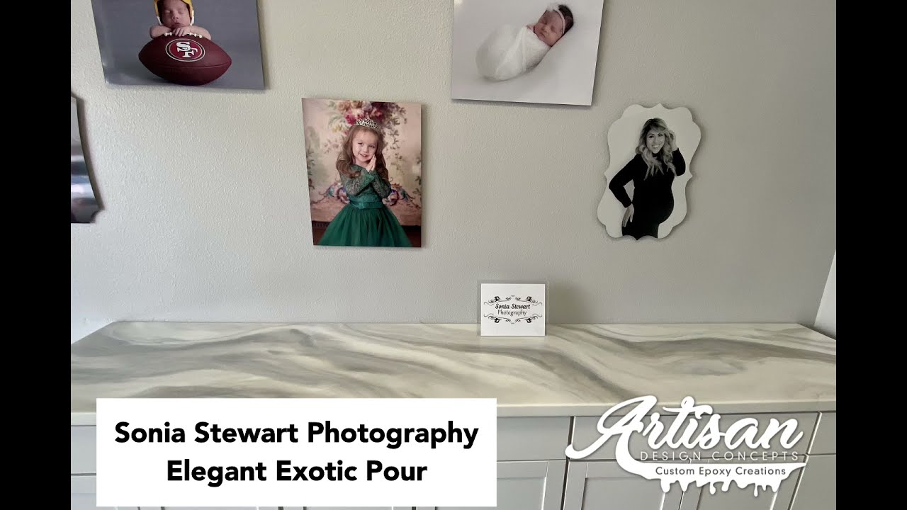Elegance in Every Frame: Epoxy Countertop for Sonia Stewart Photography