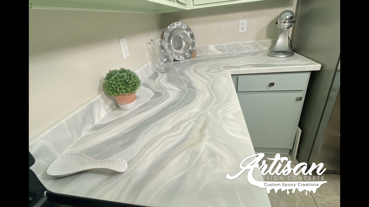Exotic Kitchen with Sonia Stone Epoxy: Elegant Warmth with a Custom Touch