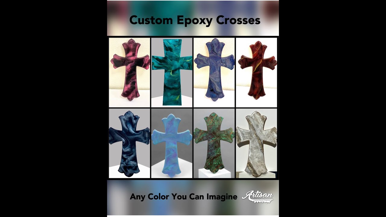 Custom Epoxy Crosses | Meaningful Art with a Personal Touch