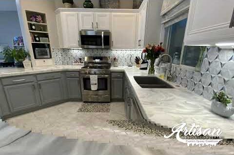 Mimicking White Fusion Quartz with Epoxy—Customized, and Over 50% Less