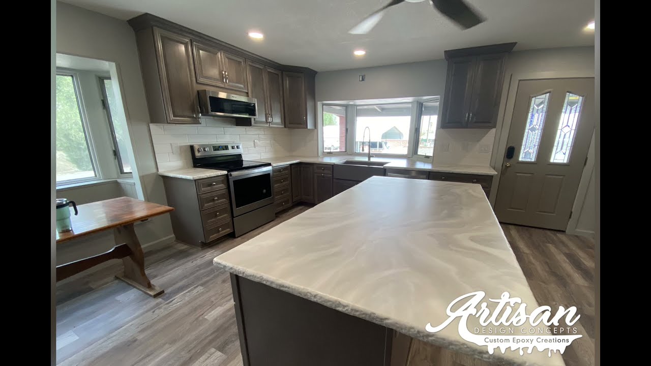 Soft & Subtle: Sonia Stone Epoxy Countertops with a Custom Touch