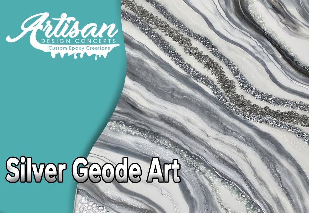 Silver Geode Custom Wall Art – A Stunning Statement Above the Fireplace