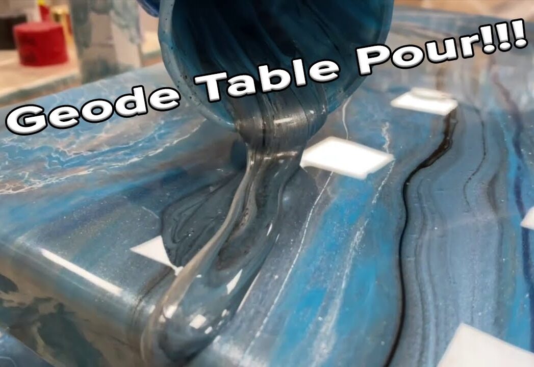 Geode-Inspired Epoxy Tabletop: From Chaos to Crystal Clarity
