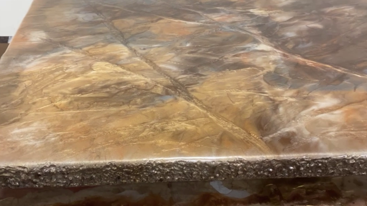 DIY Rock Edge & Melded Marble Epoxy Finish (Start to Finish)