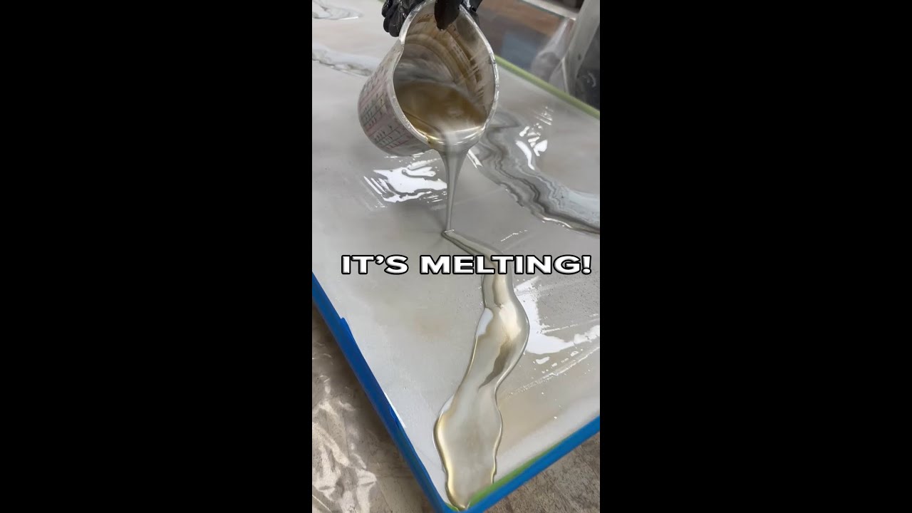 Melting Epoxy: Exotic Pour in Motion