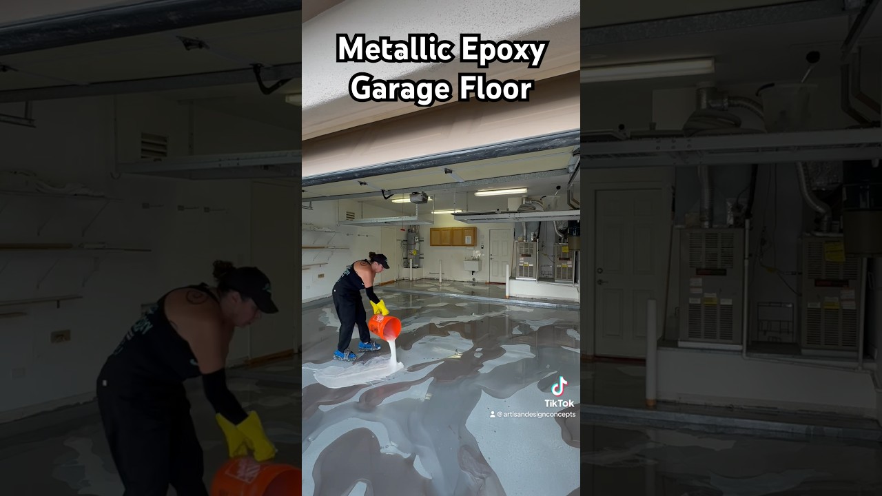 From Ordinary to Showroom: Metallic Epoxy Garage Floor