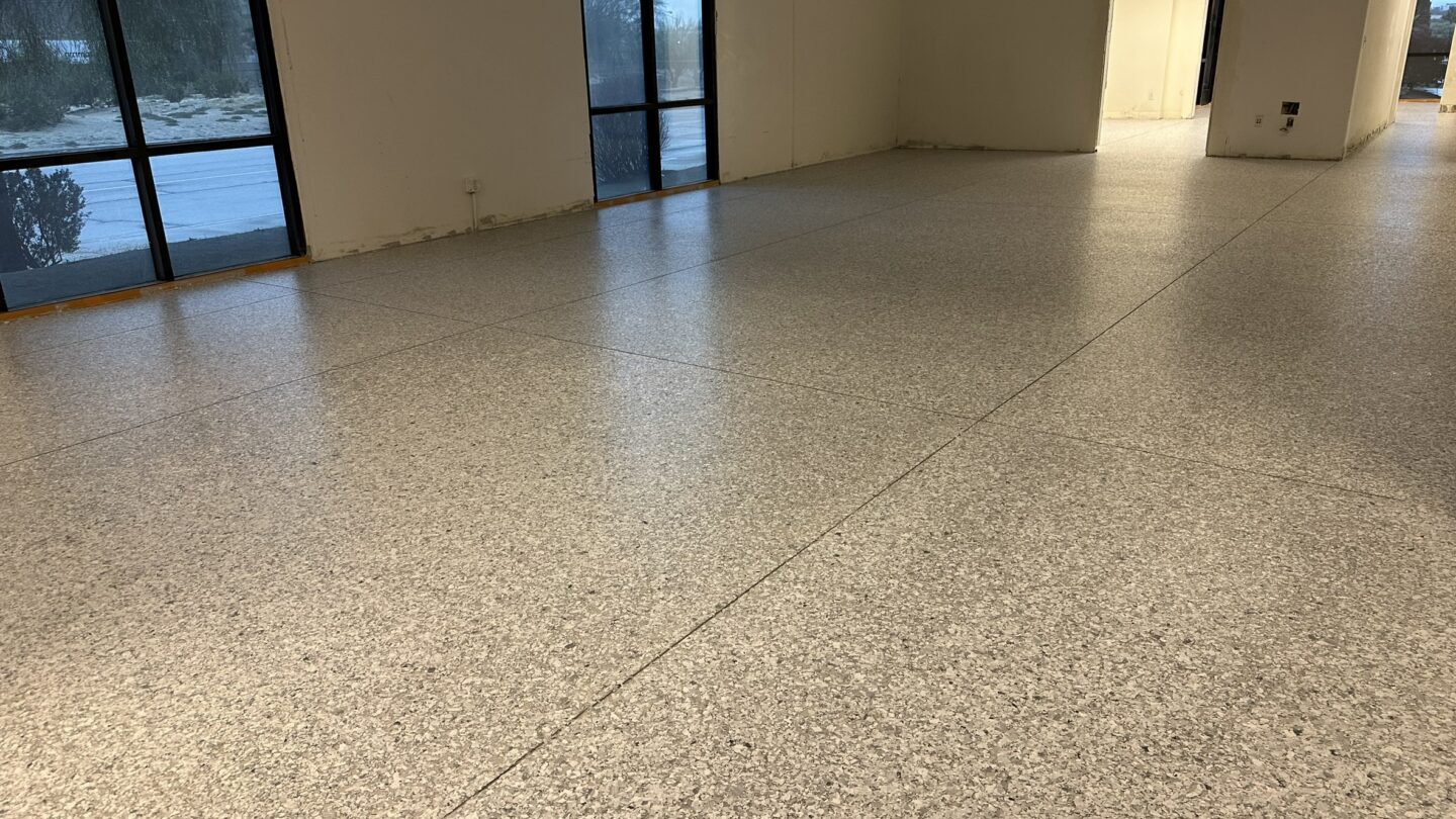 Commercial Makeover: 2,300 Sq Ft Epoxy Flake Floor Installation