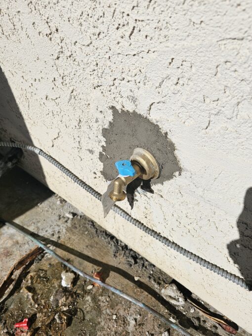 Replaced hose bib