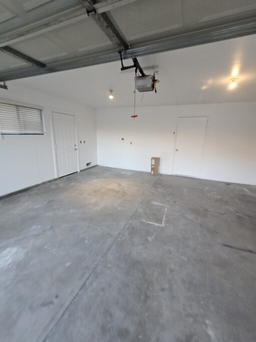 Drywall repair completed in garage