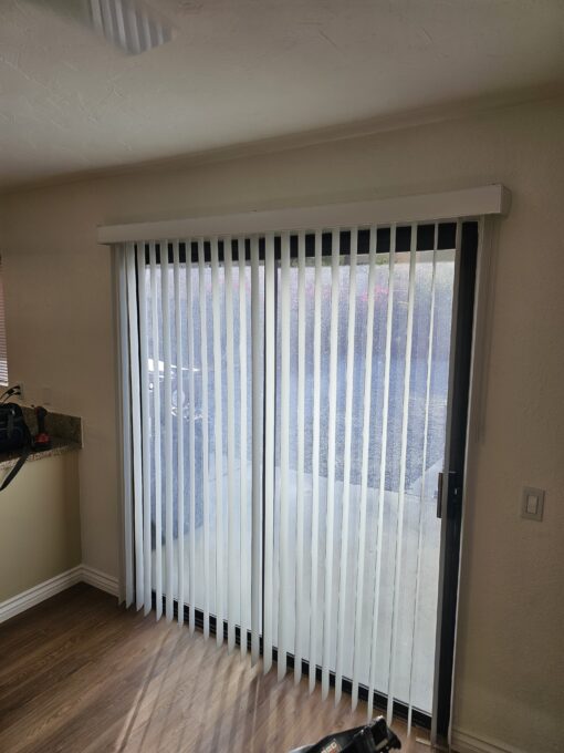 Vertical blind installation