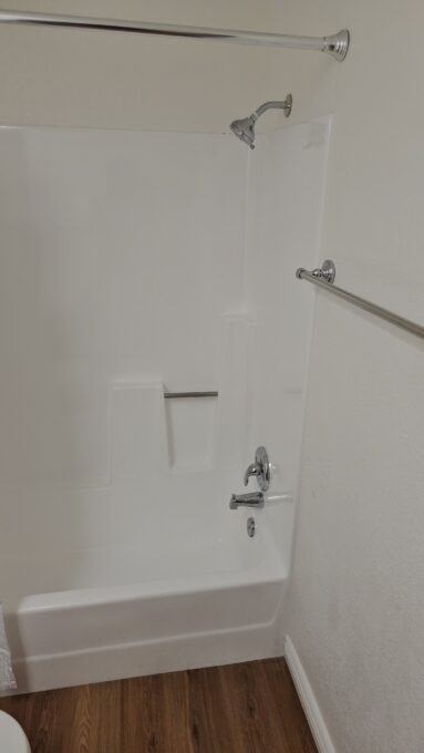New shower fixtures