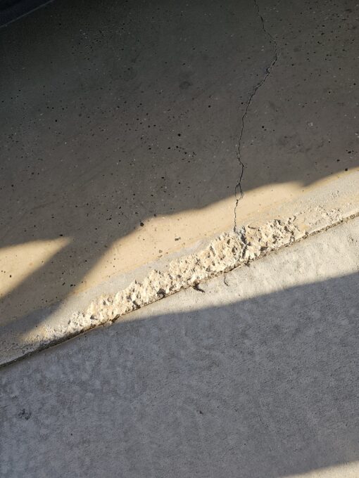 Failing epoxy floor