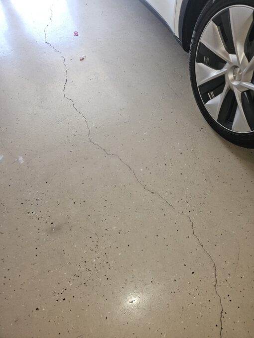 Failing epoxy floor