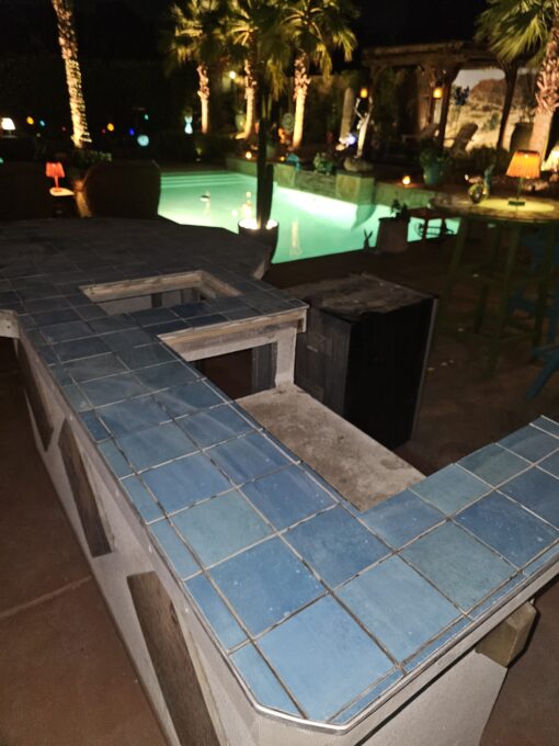 Back Buttering Each Tile