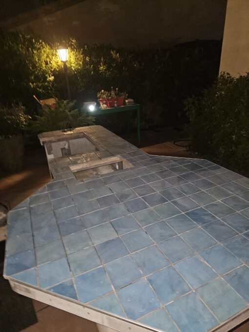 Back Buttering Each Tile