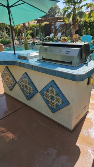 Final BBQ Tile after grouting
