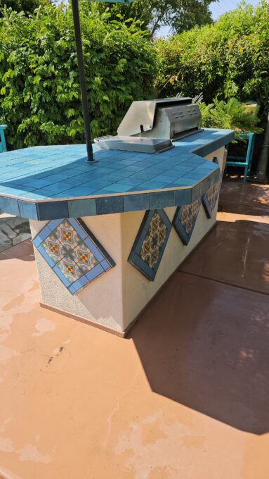 Final BBQ Tile after grouting