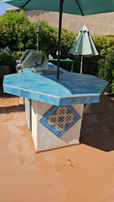 Final BBQ Tile after grouting