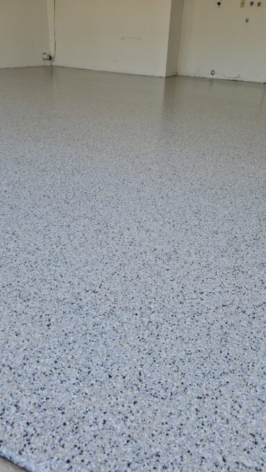 Epoxy Floor with Polyaspartic Topcoat
