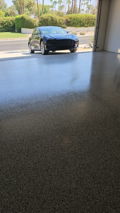 Epoxy Floor with Polyaspartic Topcoat
