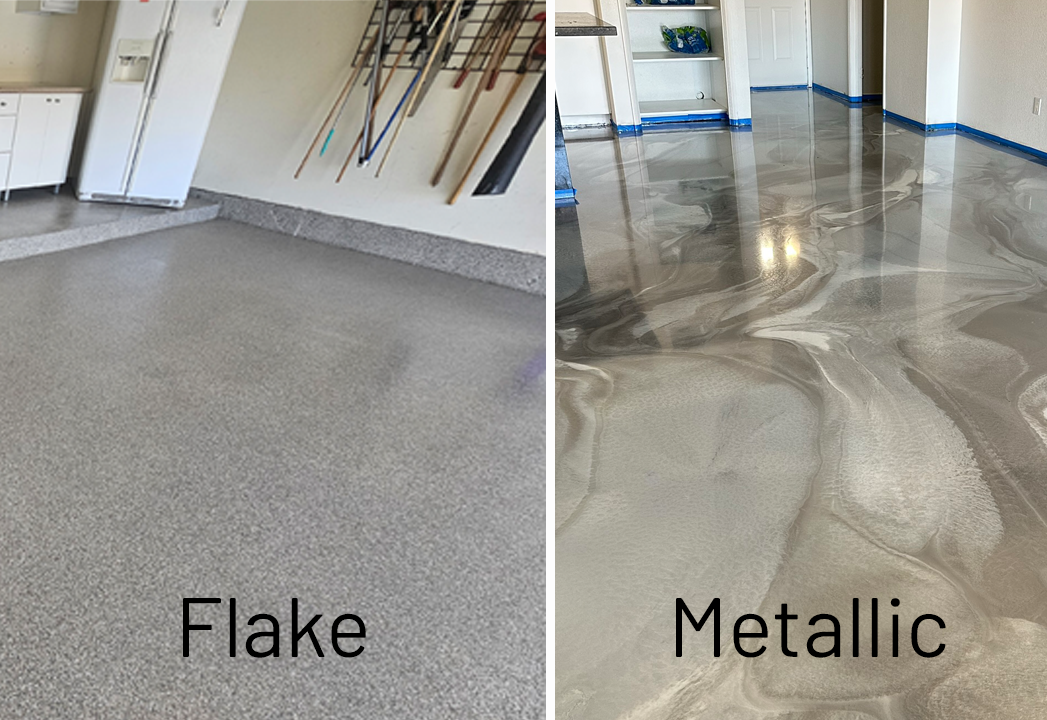 Flake vs. Metallic Epoxy Floors: Key Differences Explained